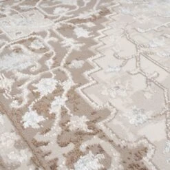 Cream Beige Medallion Rug - Artha -Kukoon Rugs Store antaras artha 00820 1