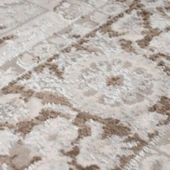 Elegant Tapestry Beige Rug - Ishana -Kukoon Rugs Store antaras ishana 00660