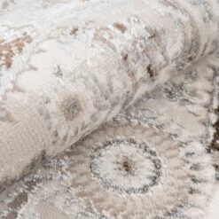 Elegant Tapestry Beige Rug - Ishana -Kukoon Rugs Store antaras ishana 00694