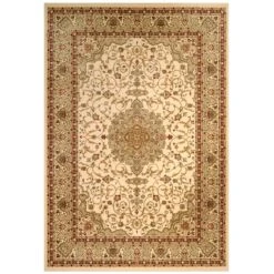 Traditional Cream Bordered Rug