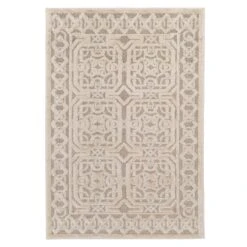 Beige White Heritage Rug - Meya