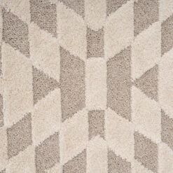 Beige White Rhombic Rug - Reva -Kukoon Rugs Store ashbee reva white 06730