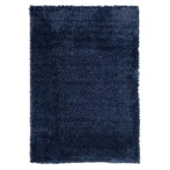 Super Soft Luxury Navy Shaggy Rug -Kukoon Rugs Store aspen navy 05331 overhead