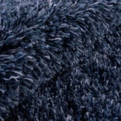 Super Soft Luxury Navy Shaggy Rug -Kukoon Rugs Store aspen navy 07144