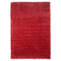 Super Soft Luxury Wine Shaggy Rug - Aspen -Kukoon Rugs Store aspen wine 05325 overhead