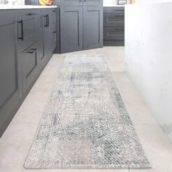 Modern Blue Distressed Abstract Living Room Rug - Astia 18 Modern Blue Distressed Abstract Living Room Rug - Astia -Kukoon Rugs Store astia blue 9038 5B4 5D