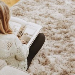 Plush Soft Greige Shaggy Rug - Zia 18 Plush Soft Greige Shaggy Rug - Zia -Kukoon Rugs Store autumn Zia living room emma 04678 for web