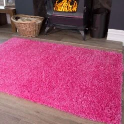 Barbie Pink Shaggy Runner Rug -Kukoon Rugs Store barbie 1008 5B4 5D