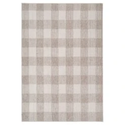 Chunky Beige Wool Style Rug - Etta