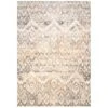 Distressed Grey Gold Diamond Area Rug - Boyce