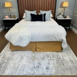 Modern Soft Grey Gold Distressed Abstract Living Room Rug - Moonshine -Kukoon Rugs Store cc2fdb92 056f 4bda a7c3 d23d6a30a92c