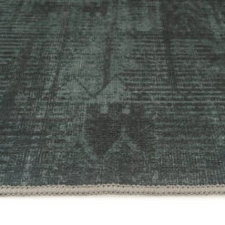 Vintage Distressed Green Washable Area Rug - Cleo -Kukoon Rugs Store cleo 5346 copy 5ab25d90 36ce 4b33 9208 adac466ae00e