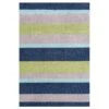 Blue Striped Indoor Outdoor Rug - Cordy