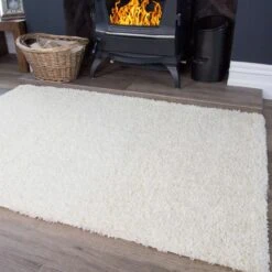 Cream Shaggy Runner Rug 10 Cream Shaggy Runner Rug -Kukoon Rugs Store cream 0999 5B3 5D