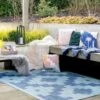 Blue Geometric Indoor Outdoor Area Rug - Shelly 2 Blue Geometric Indoor Outdoor Area Rug - Shelly -Kukoon Rugs Store decker shelly blue 03402 5B1 5D