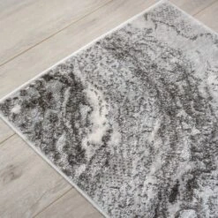 Modern Grey Textured Living Room Rug - Delta -Kukoon Rugs Store delta grey 09250