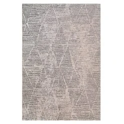 Diamond Grey Textured Flatweave Indoor Outdoor Area Rug - Pavillion