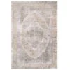 Traditional Grey Medallion Living Room Rug - Dunn