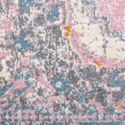 Distressed Pink Medallion Area Rug - Emelia 13 Distressed Pink Medallion Area Rug - Emelia -Kukoon Rugs Store elilia pink 0132 5B3 5D