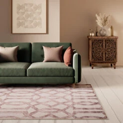 Washable Neutral Geometric Rug - Burrow -Kukoon Rugs Store everyday Burrow Room web Livingroom