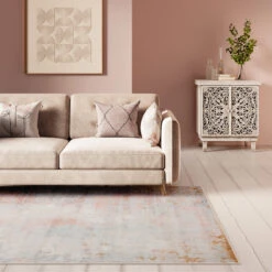 Washable Distressed Kitchen Mat - Lissy -Kukoon Rugs Store everyday Lissy Room web Livingroom 1