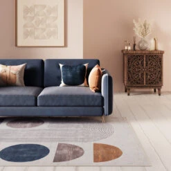 Washable Modern Wabi-Sabi Rug - Orb -Kukoon Rugs Store everyday Orb Room web Livingroom