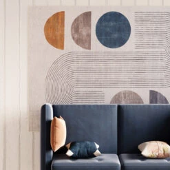 Washable Modern Wabi-Sabi Rug - Orb -Kukoon Rugs Store everyday Orb Room web Livingroom overhead