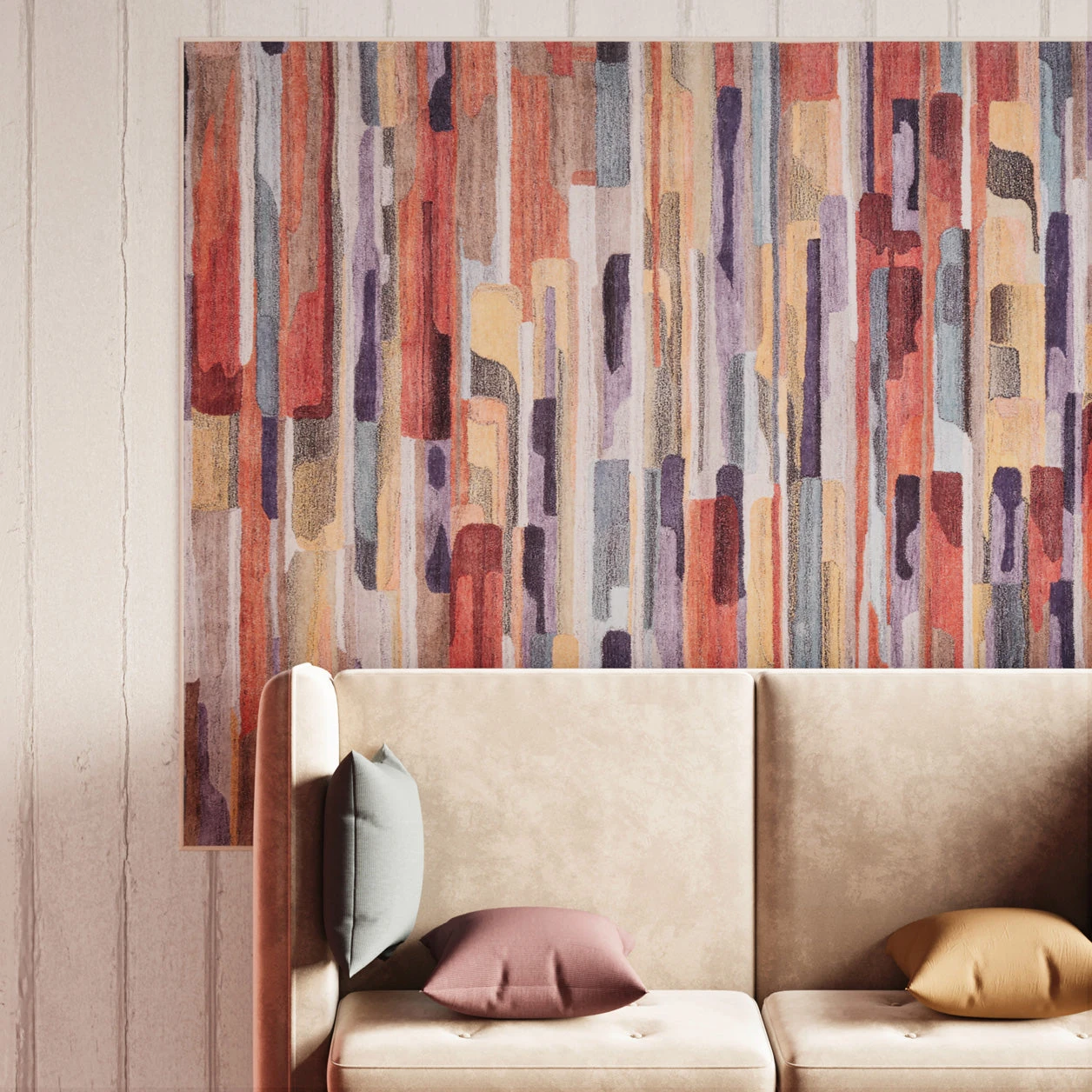 Washable Vibrant Abstract Rug - Blur 8 Washable Vibrant Abstract Rug - Blur - Image 6