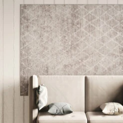 Washable Greige Berber Rug - Brindle -Kukoon Rugs Store everyday brindle Room web Livingroom overhead