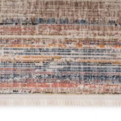 Multicolour Woven Border Rug - Alden -Kukoon Rugs Store fionna alden 09642