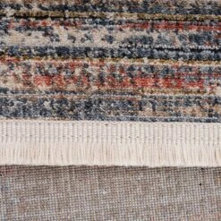 Multicolour Woven Border Rug - Alden -Kukoon Rugs Store fionna alden 09659