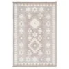 Grey Scandi Tribal Motif Rug - Bea