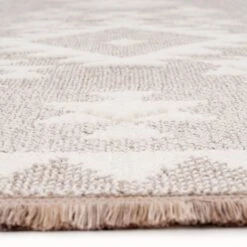 Grey Scandi Tribal Motif Rug - Bea 12 Grey Scandi Tribal Motif Rug - Bea -Kukoon Rugs Store flynn bea 01973