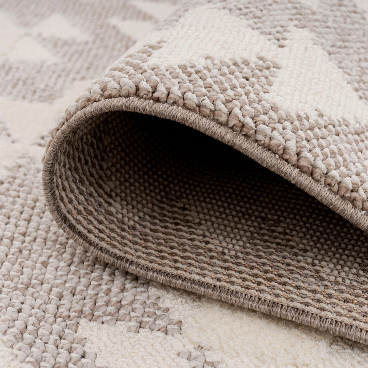 Grey Scandi Tribal Motif Rug - Bea 9 Grey Scandi Tribal Motif Rug - Bea - Image 7