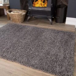 Grey Shaggy Runner Rug -Kukoon Rugs Store grey 0991 5B3 5D