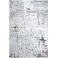 Modern Gold Abstract Distressed Living Room Rugs - Grace