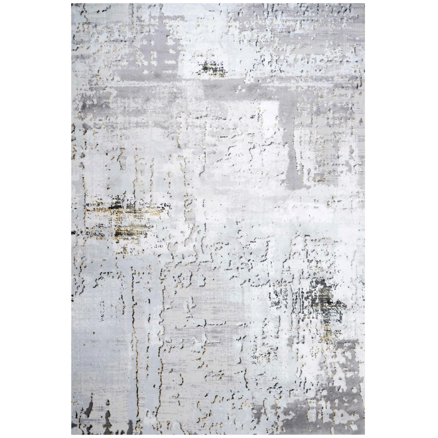Modern Gold Abstract Distressed Living Room Rugs - Grace 3 Modern Gold Abstract Distressed Living Room Rugs - Grace