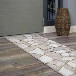 Modern Gold Abstract Mosaic Living Room Rugs - Road 13 Modern Gold Abstract Mosaic Living Room Rugs - Road -Kukoon Rugs Store hatton road gold 17 5B3 5D