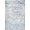 Modern Abstract Distressed Rugs Blue Grey - Tweed
