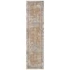 Traditional Distressed Beige Runner Rug -Kukoon Rugs Store hatton victoria beige overhead rr copy for web