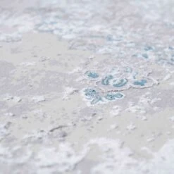 Blue Traditional Distressed Large Dining Table Rugs -Kukoon Rugs Store hatton victoris blue 1 copy 5B3 5D