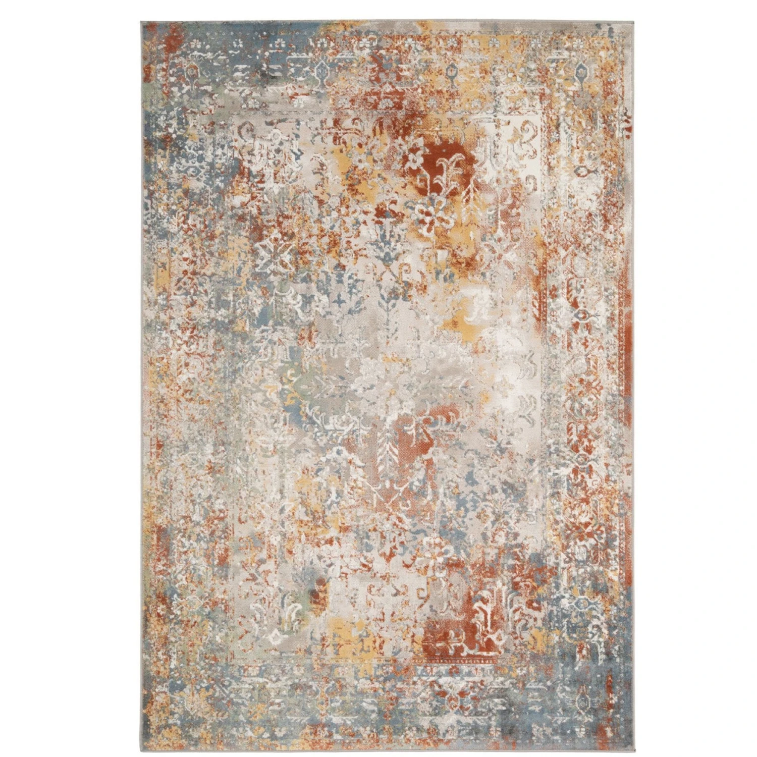 Rustic Colourful Boho Area Rug - Aiyana 3 Rustic Colourful Boho Area Rug - Aiyana