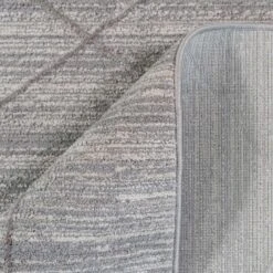 Luxury Textured Grey Geometric Rug -Kukoon Rugs Store helix grey 7493 5B4 5D