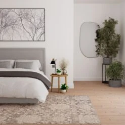 Neutral Floral Living Room Rug - Leonie 11 Neutral Floral Living Room Rug - Leonie -Kukoon Rugs Store ikaro leonie bedroom