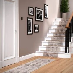 Neutral Diamond Pattern Stair Carpet -Kukoon Rugs Store ikaro lucas RRL stair and floor final 3ab4575b 6831 4da7 b124 4a96b33cc231
