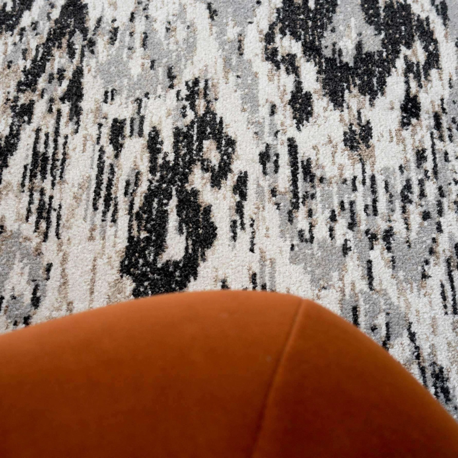 Soft Grey Ikat Living Room Rug 9 Soft Grey Ikat Living Room Rug - Image 7