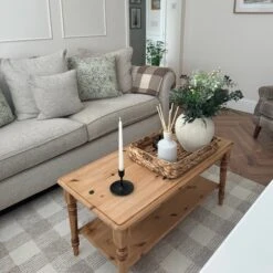 Chunky Beige Wool Style Rug - Etta -Kukoon Rugs Store image00002 1