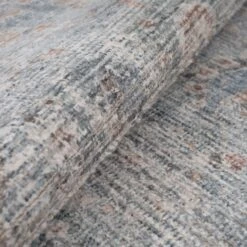 Vintage Blue Terra Floral Rug - Atticus 25 Vintage Blue Terra Floral Rug - Atticus -Kukoon Rugs Store ishani atticus beige 00345