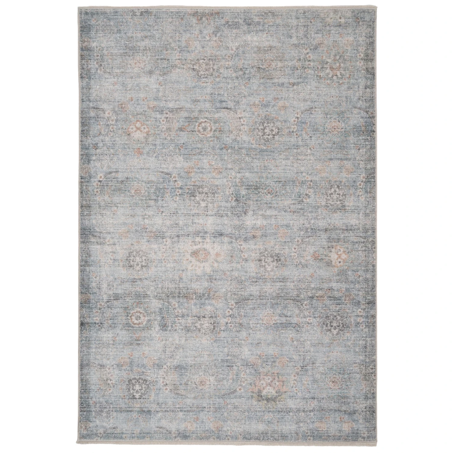 Vintage Blue Terra Floral Rug - Atticus 3 Vintage Blue Terra Floral Rug - Atticus