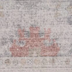 Vintage Multicolour Round Floral Rug - Audrey -Kukoon Rugs Store ishani audrey beige 00291 a321c504 e3fe 41e4 977c a2ed8de1e87e